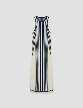 Cretto Jacquard Knitted Dress Free Shape