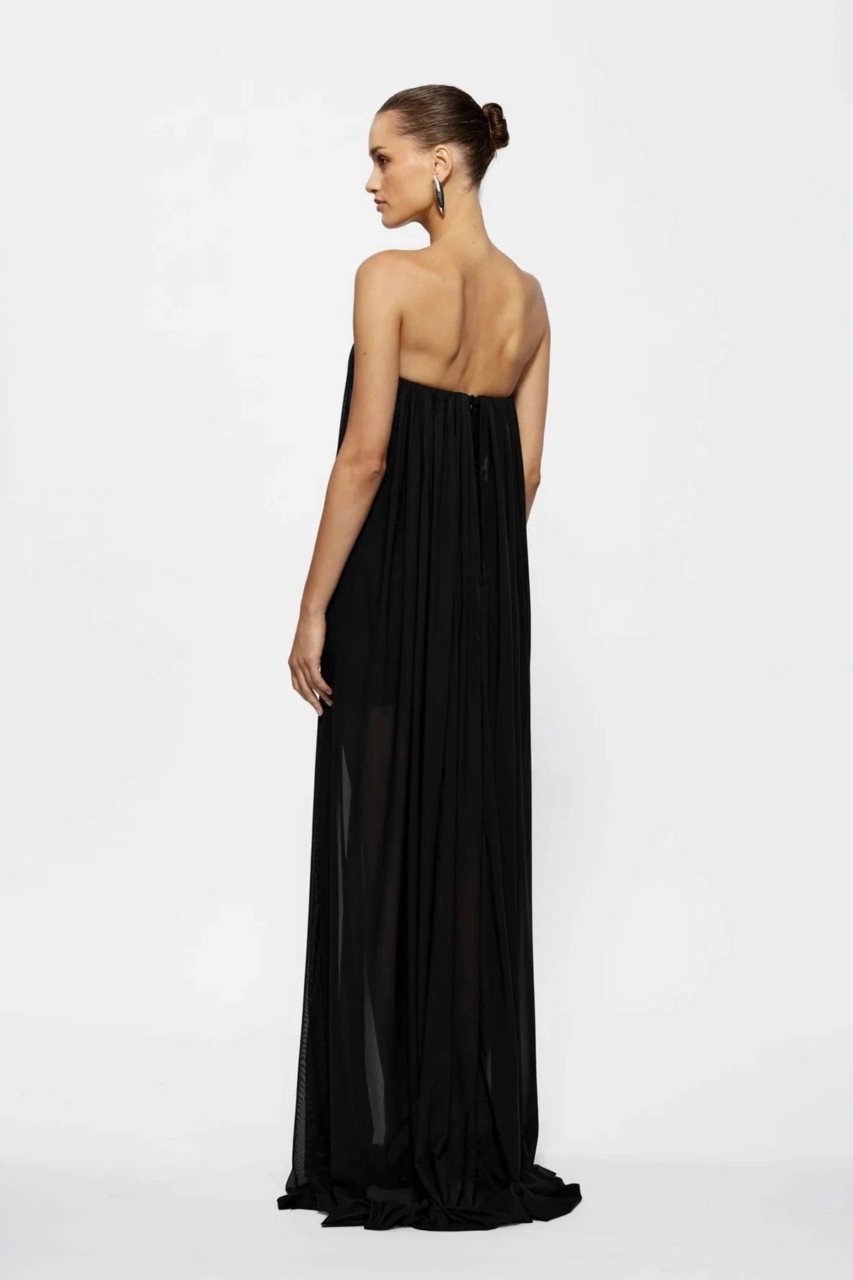 Orianna Maxi Black Trendy Cut Fashionable Wear