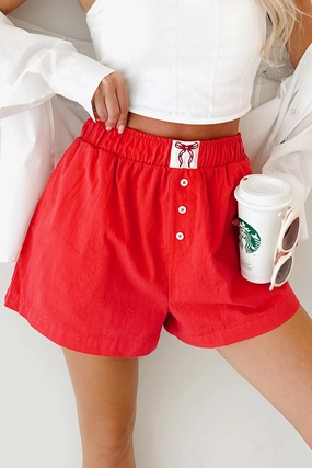 Flirt Mode On Ribbon Boxer Shorts (Red) budget-friendly Anti Odor Technology