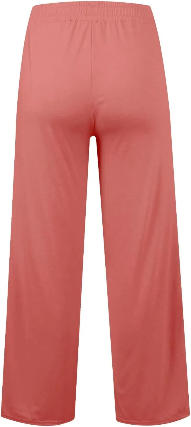 Oversized Wide Leg Sweatpants Women Low Rise Camo Sweatpants Drawstring Flare Sweatpants Baggy Lounge Pants w/Pockets