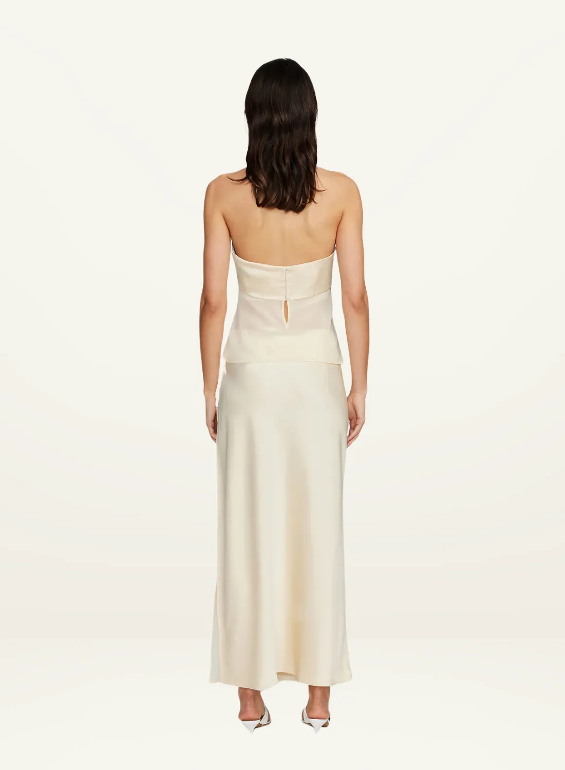 Ownley Ricky Midi Skirt in BUTTERCREAM