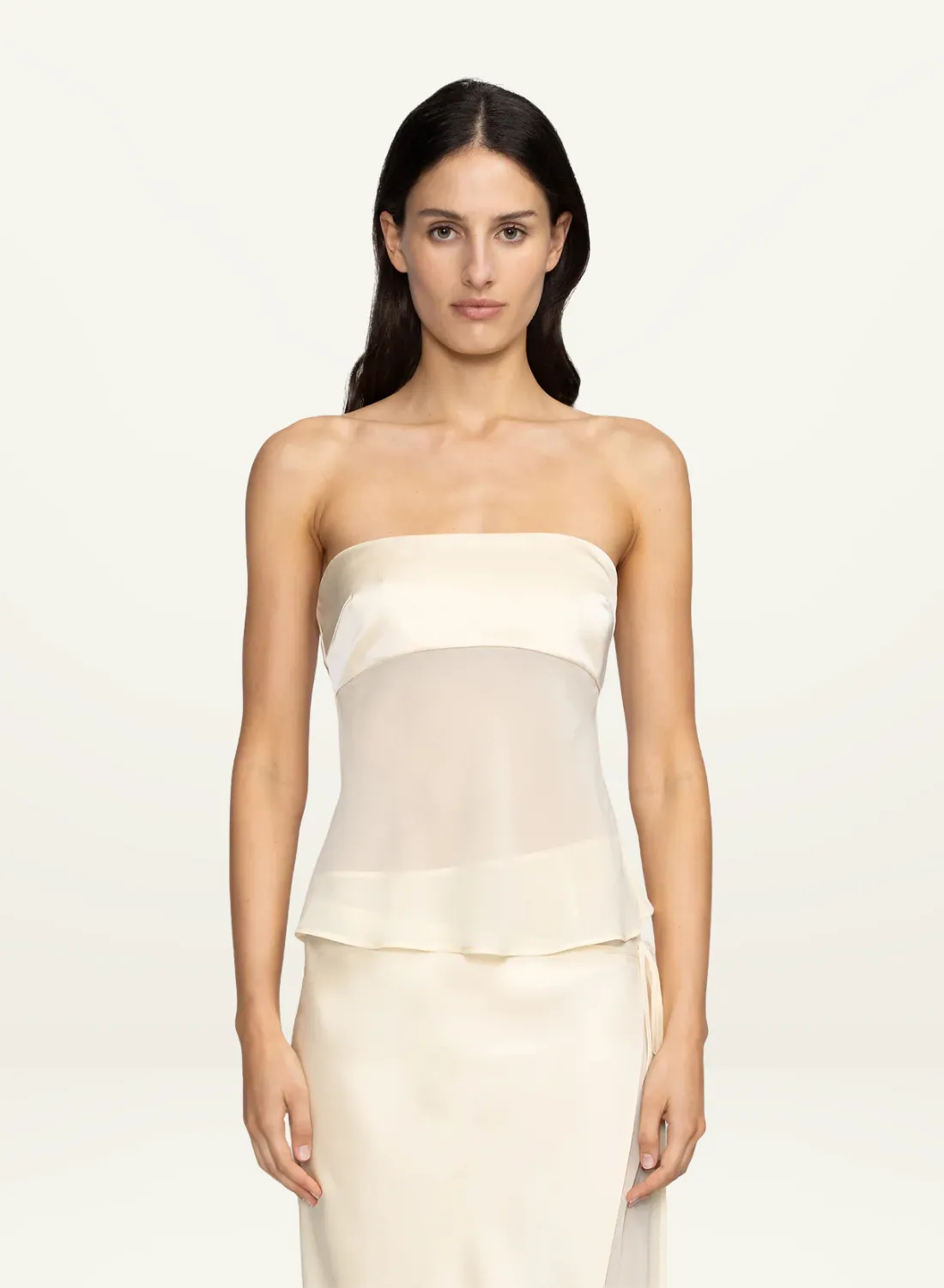 Ownley Ricky Midi Skirt in BUTTERCREAM
