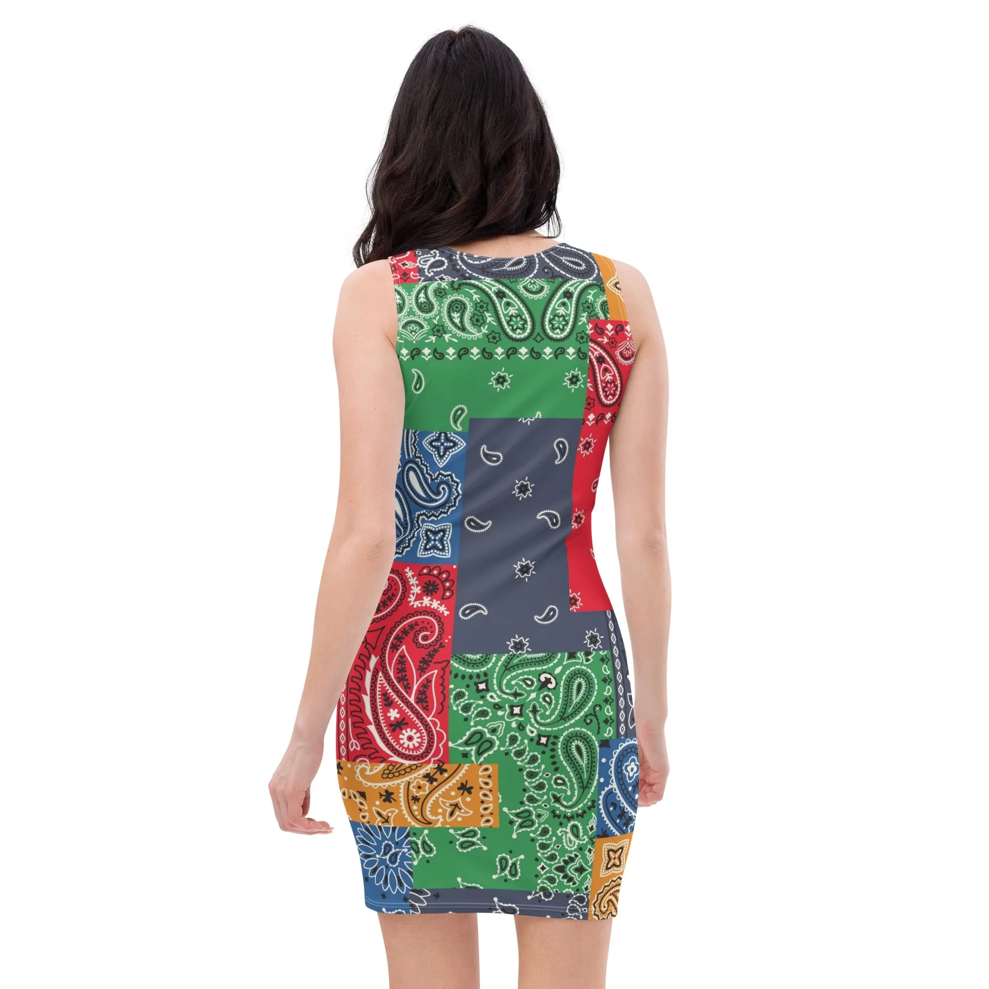 Paisley Bandana Bodycon dress