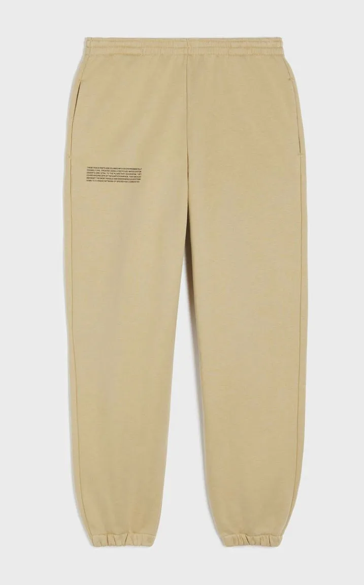 Pangaia Recycled cotton track pants—sahara sand