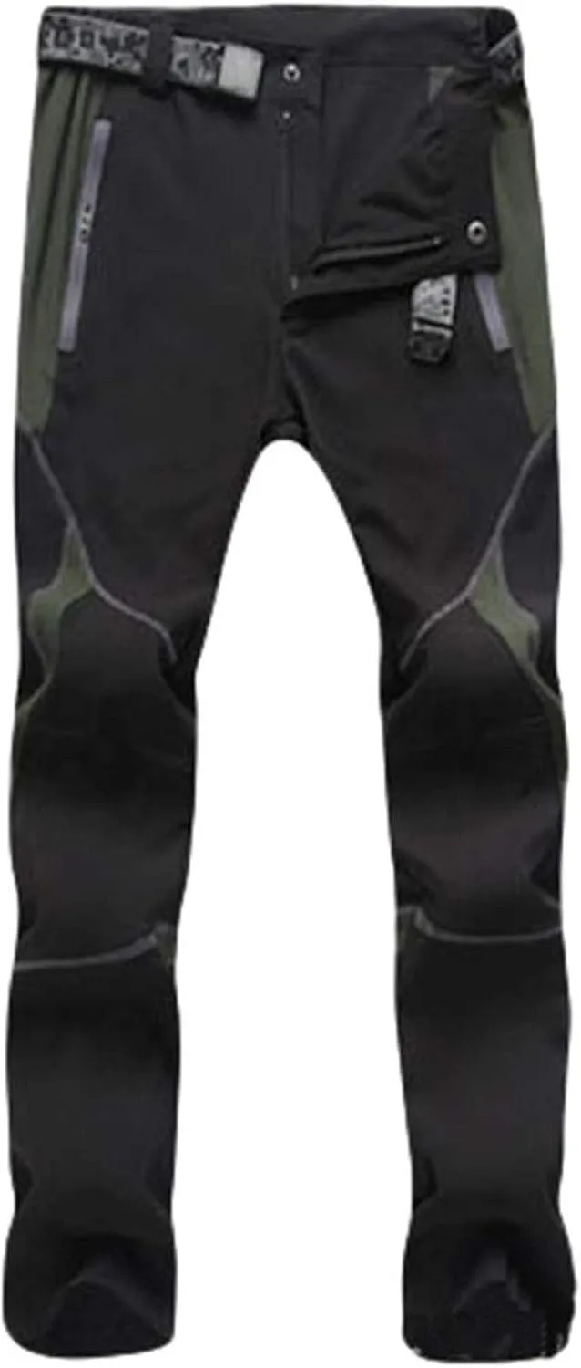 Pants For Men Men's Waterproof Pants Fashion Splice Windproof Trousers Softshell Outdoor Hiking Trousers Cargo Pants
