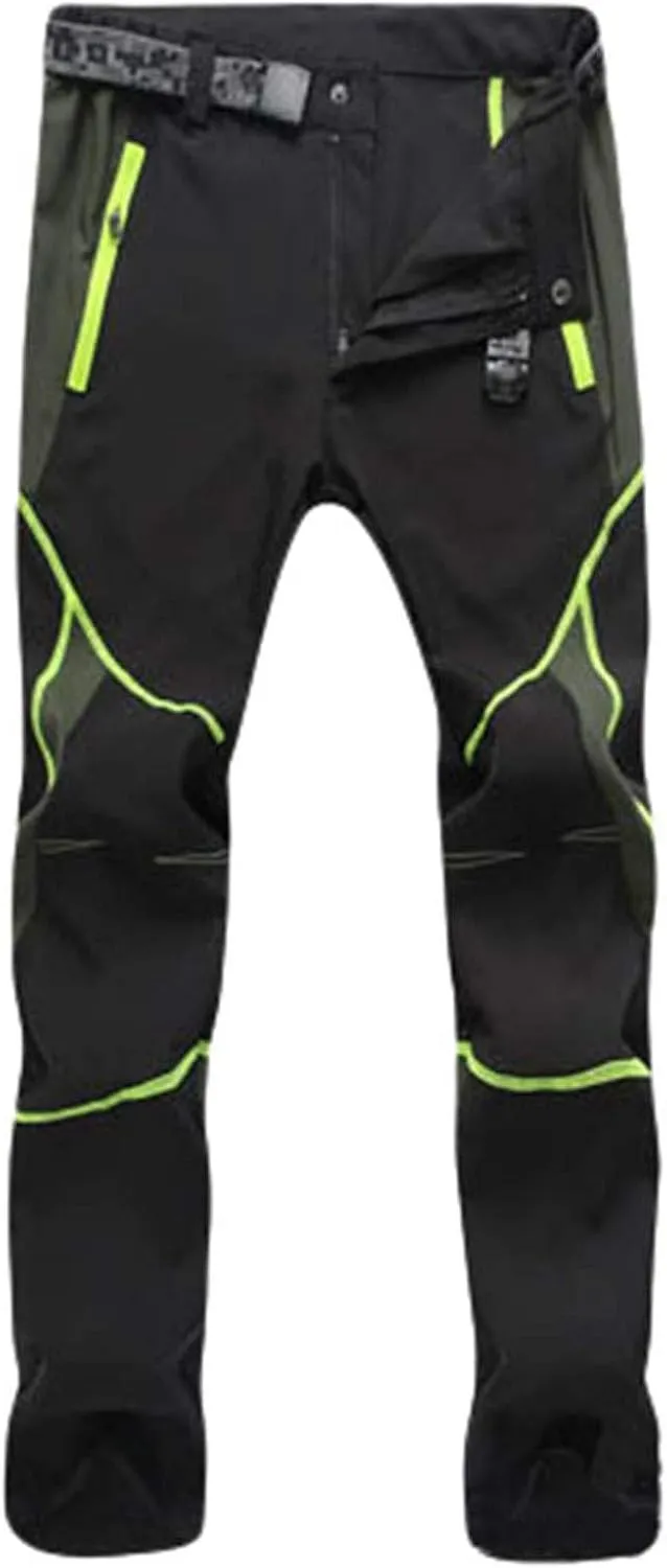Pants For Men Men's Waterproof Pants Fashion Splice Windproof Trousers Softshell Outdoor Hiking Trousers Cargo Pants