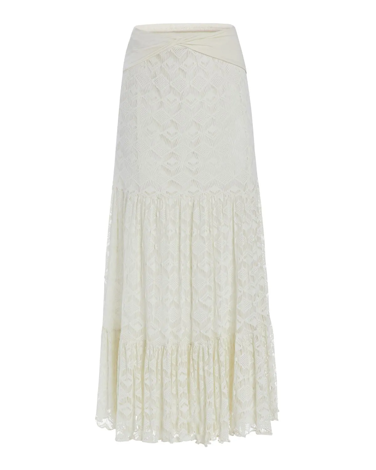 PatBo Crochet Beach Midi Skirt