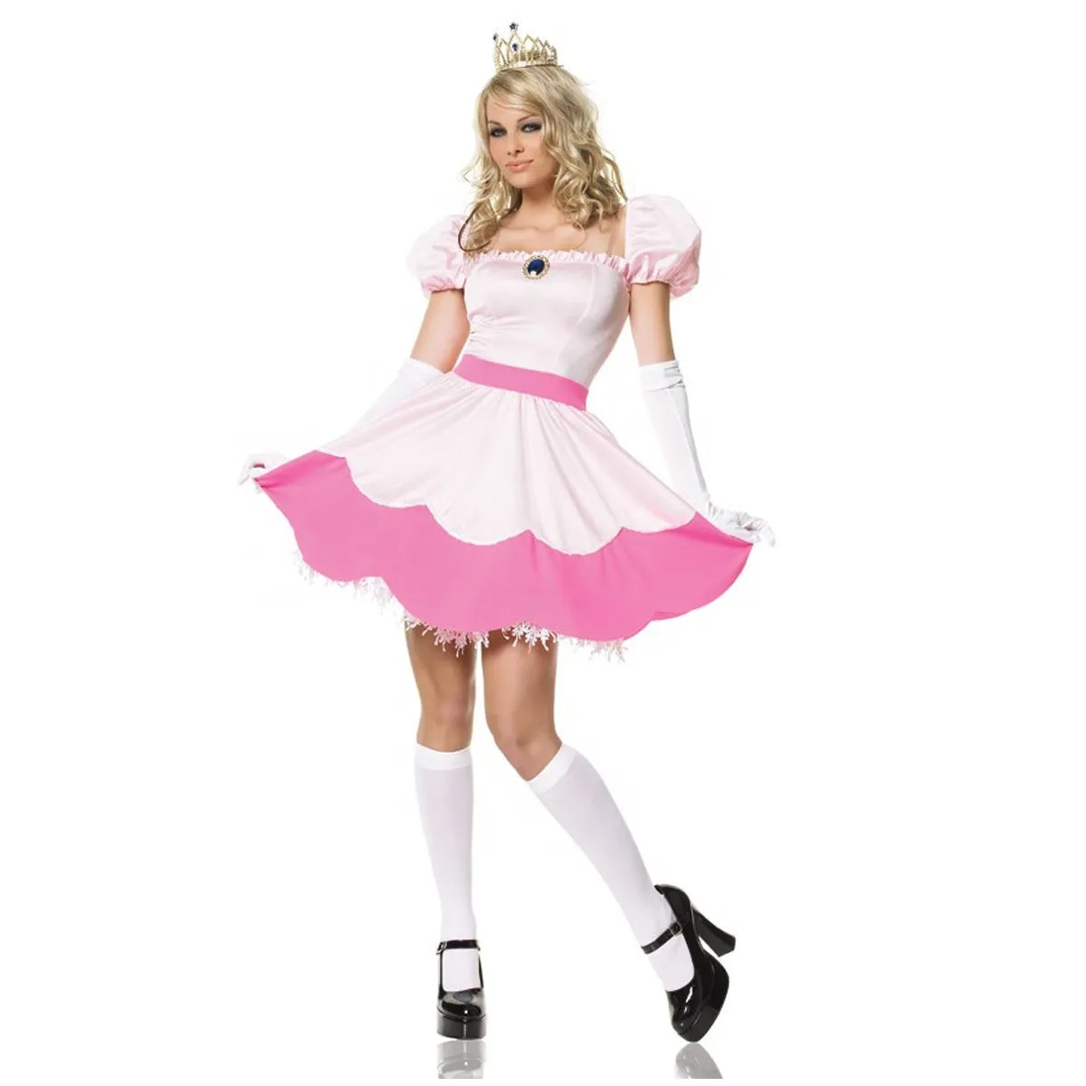 Peachy Pink Princess Costume for Adults, Pink Dress