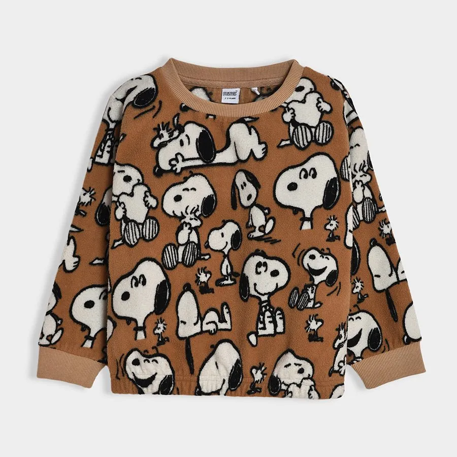Peanuts™  Snoopy Printed Sweatshirt & Jogger Set