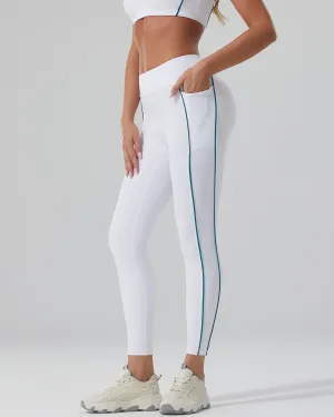 Pearl Seamless Leggings - White