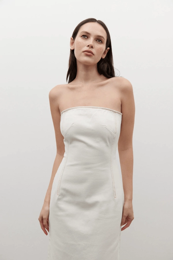 Amiri Denim Dress Angora plus-size Social Charm