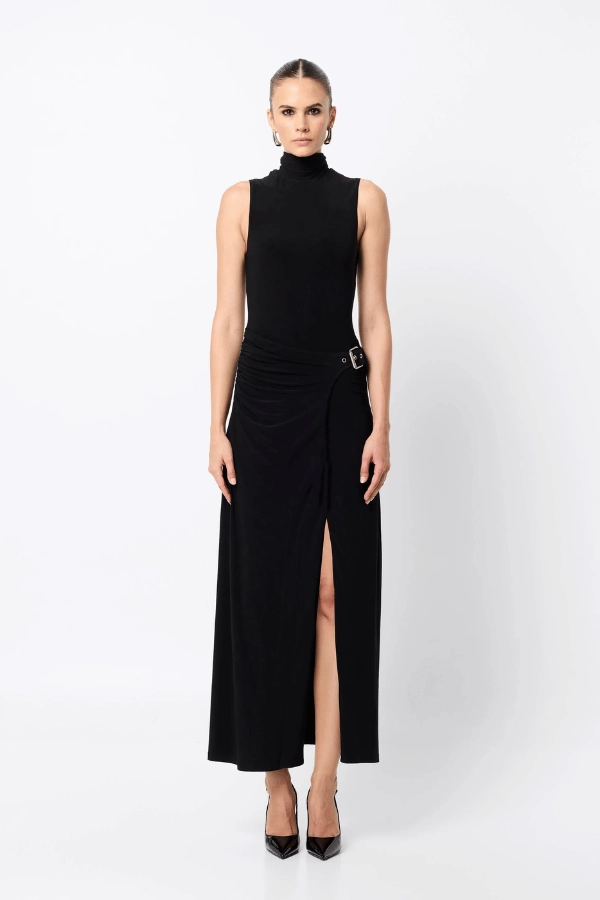 Polite Vibe Versatile sundress Rebellion Maxi Dress Black