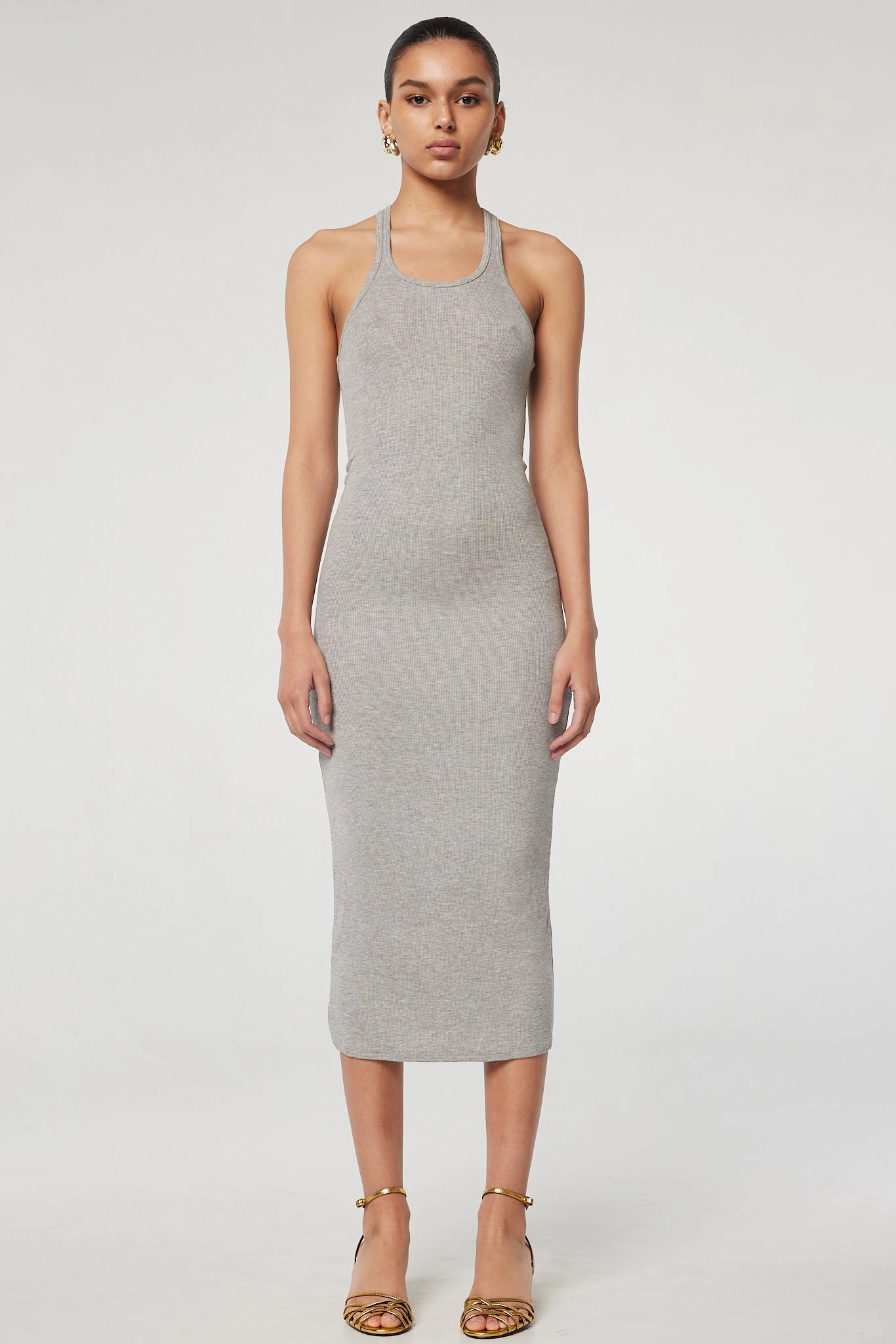 SOPHIE TANK DRESS Dual Tones Seamless Finish