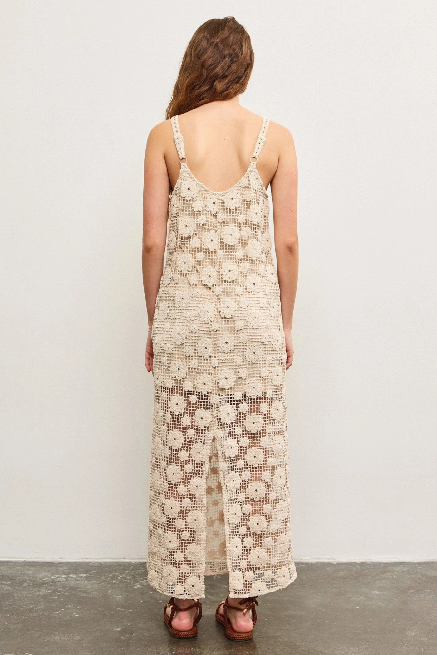 LAUREN CROCHET MAXI DRESS sweet moment Machine-washable