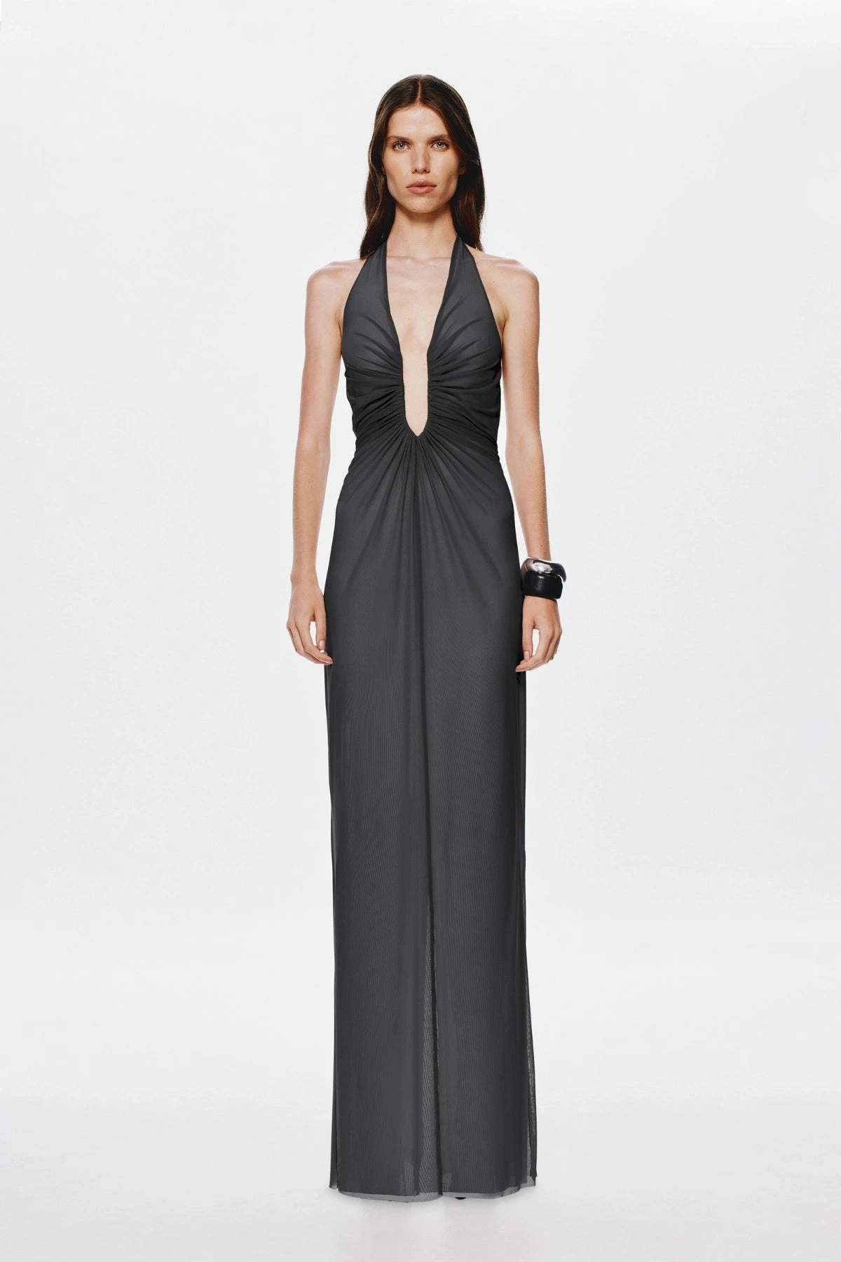 The 'Chroma' Two-Tone Dress Grey Playful touch