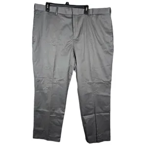 Perry Ellis Men's Portfolio Stretch Straight Leg Flex Flat Front Dress Pants Gray 40x29