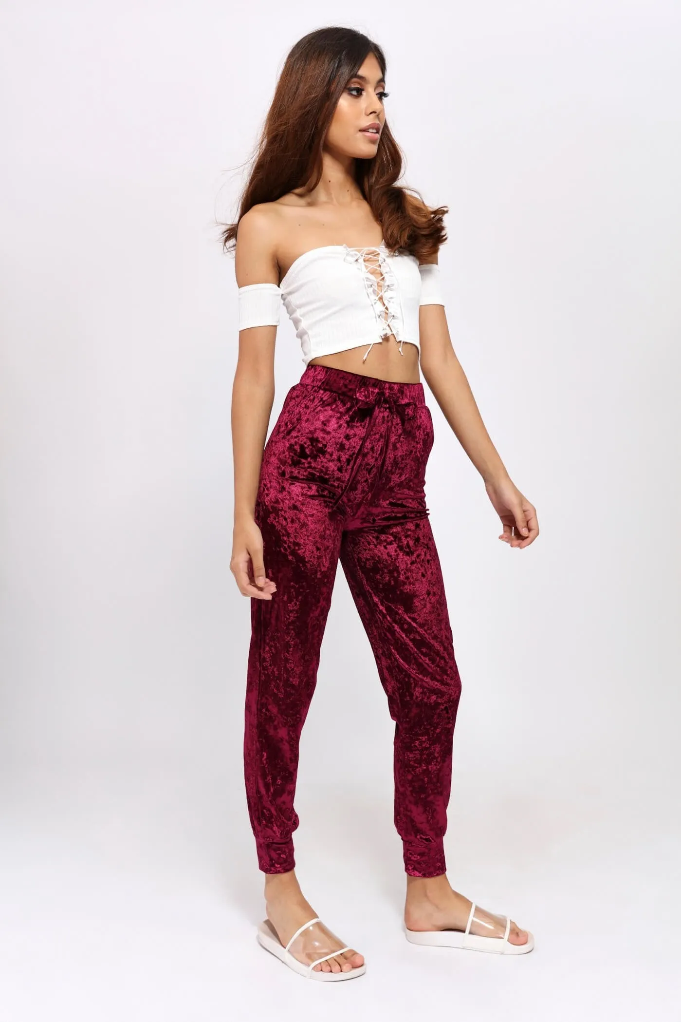 Pink Velvet Trousers