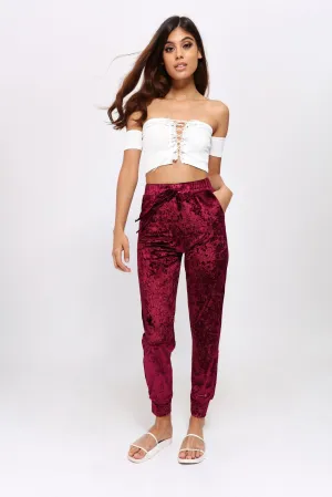 Pink Velvet Trousers