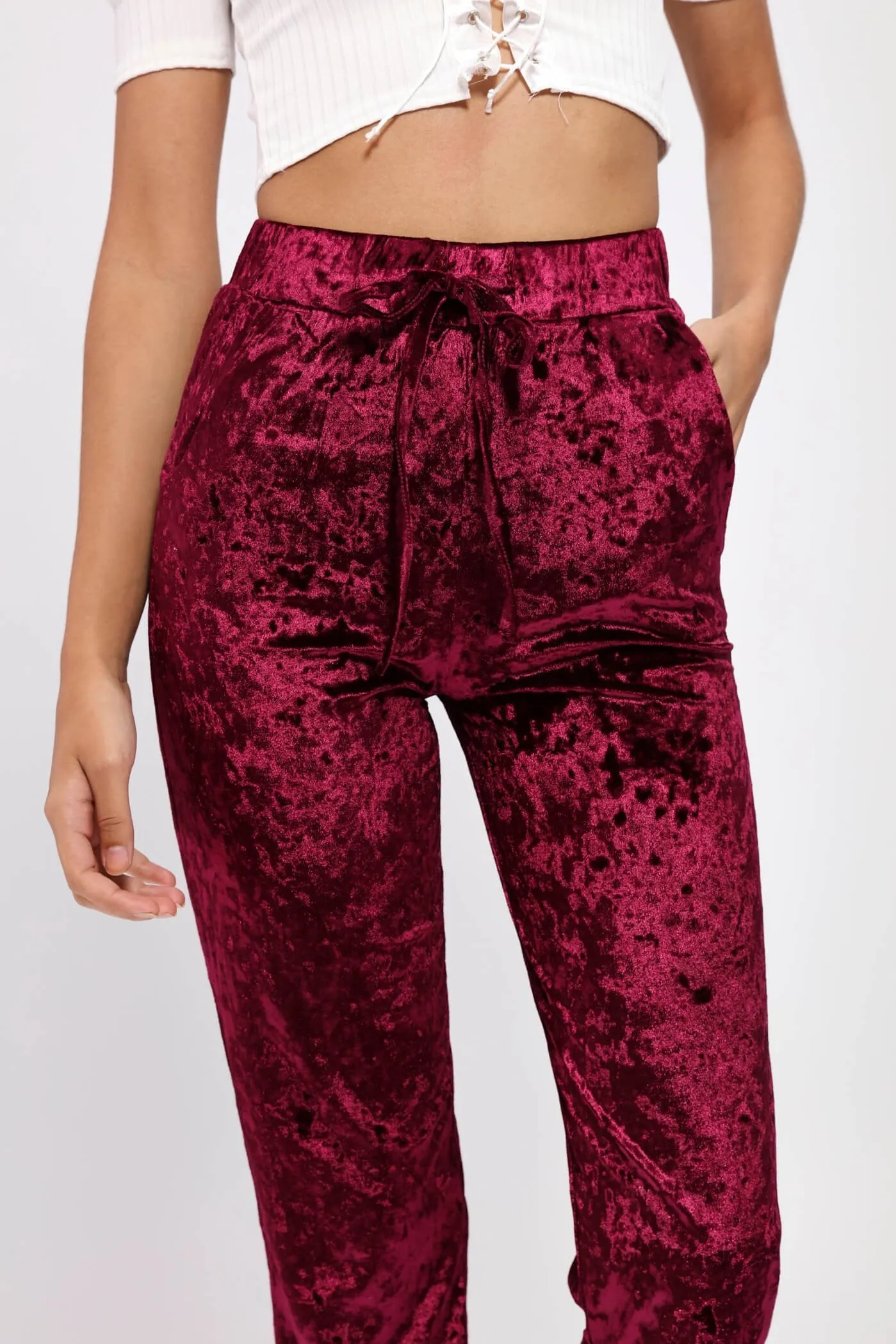 Pink Velvet Trousers