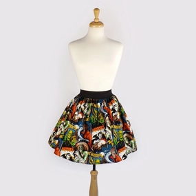 Pinup Hollywood Monsters A-line pleated Skirt #S-AP712 Chafe Resistant Performance Fashion
