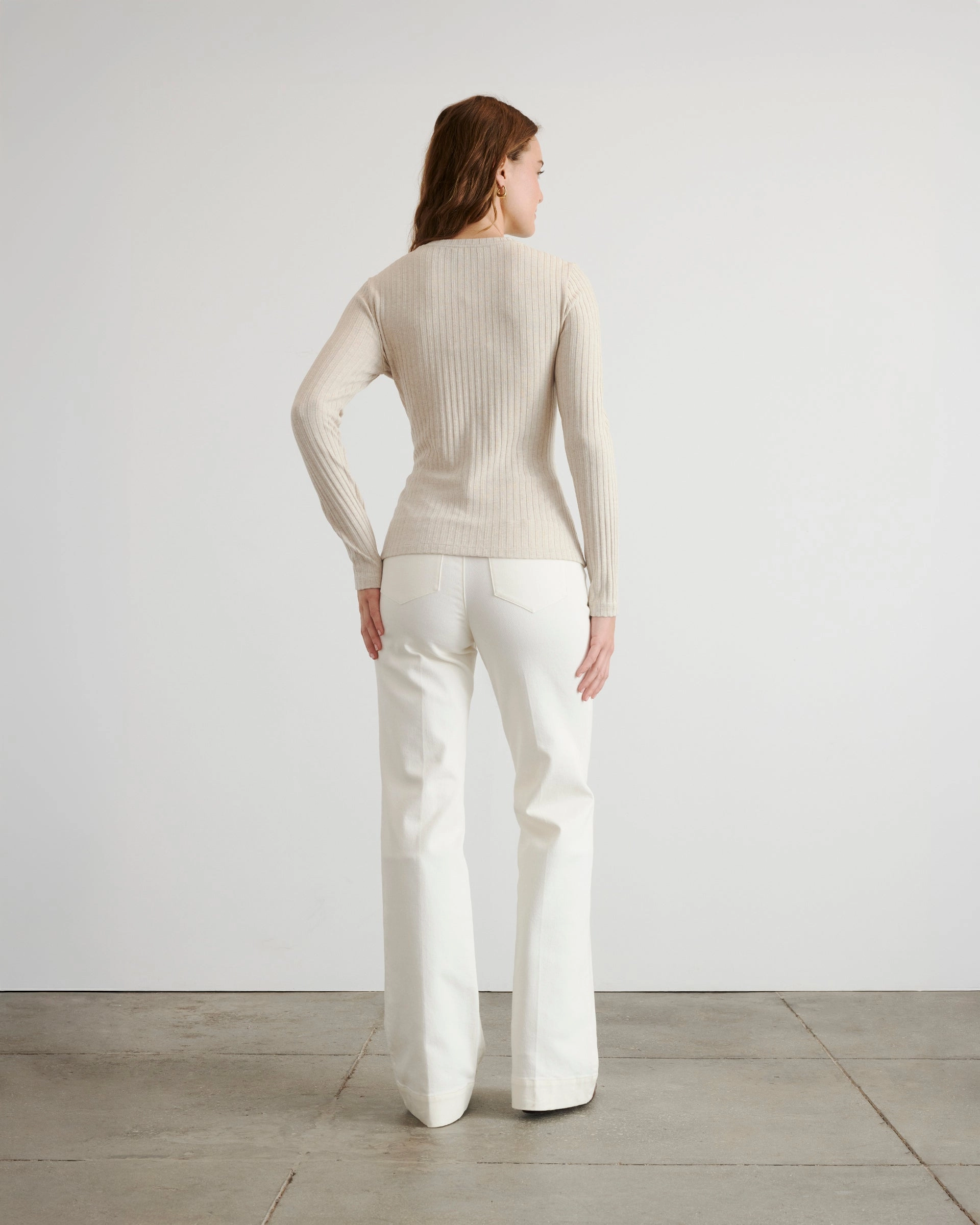Hidden Pocket Wrinkle Resistant Long Sleeve Kelsey Top