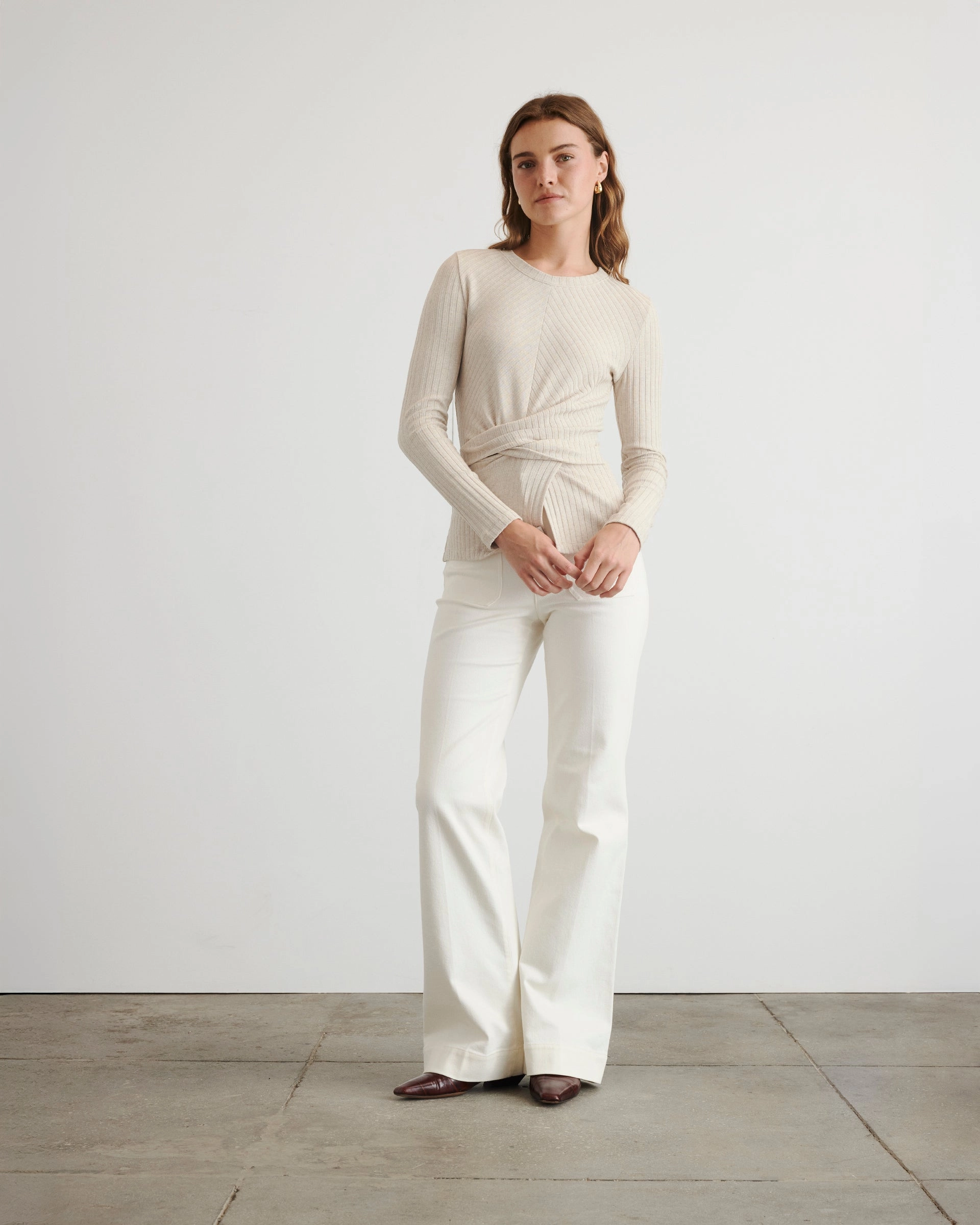 Long Sleeve Kelsey Top DropShoulder