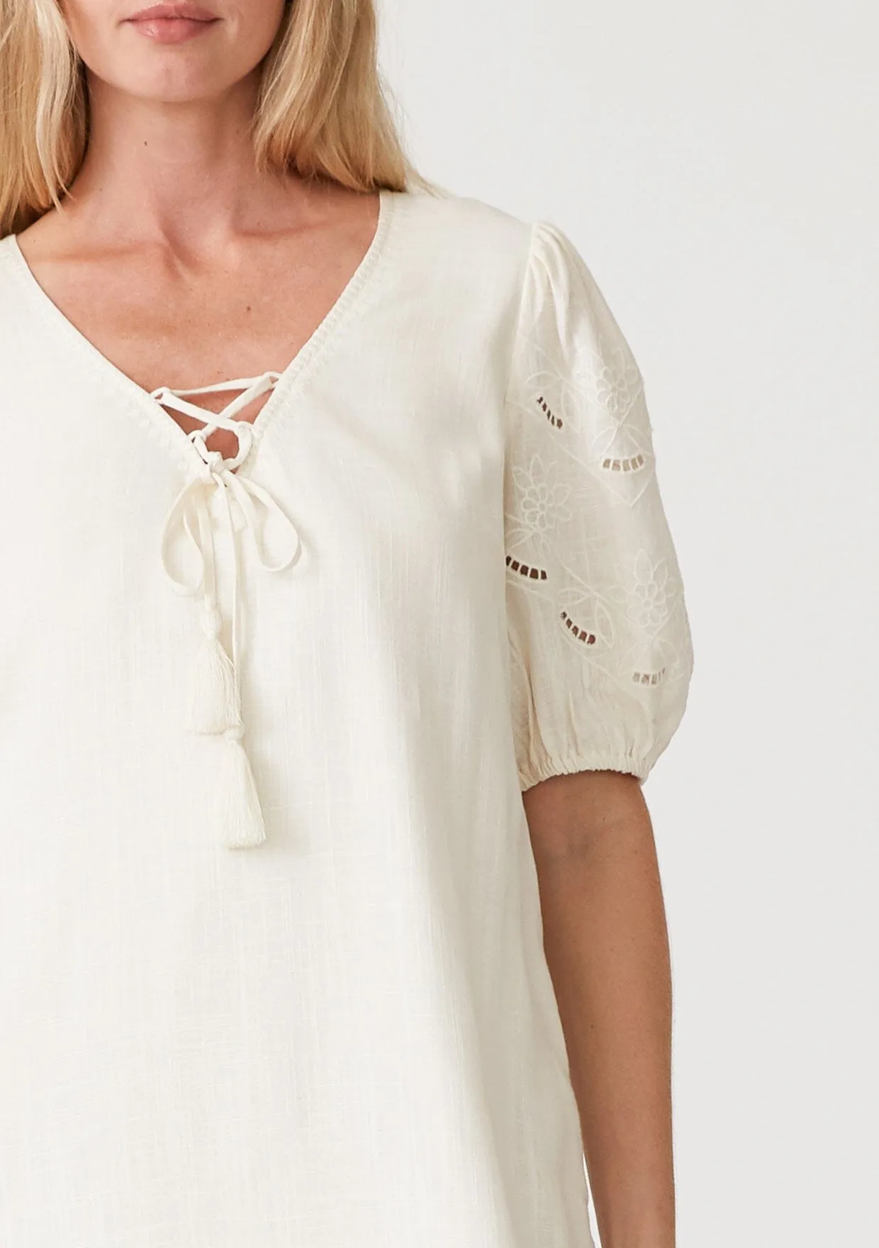 Pixie Embroidered Mini Dress