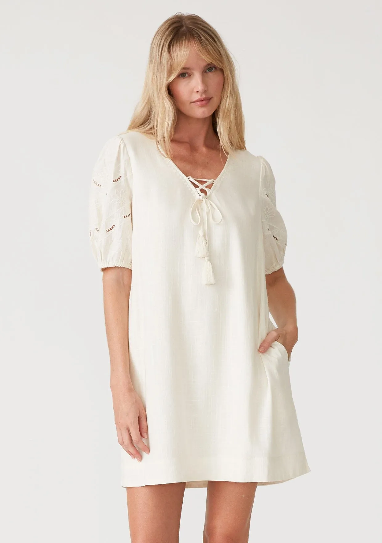 Pixie Embroidered Mini Dress
