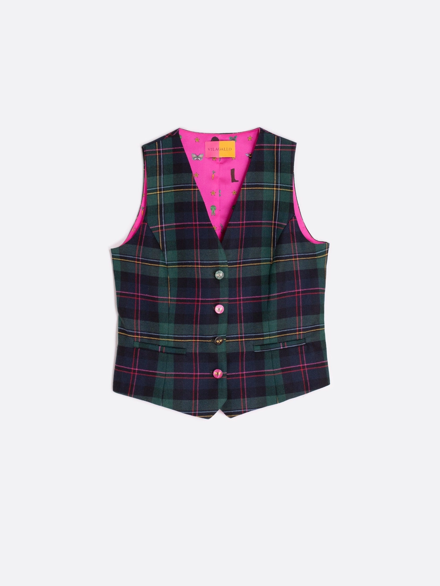 PLAID VEST QuickReleaseFastenings