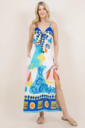 Clean Finish SHERI PRINT MAXI DRESS