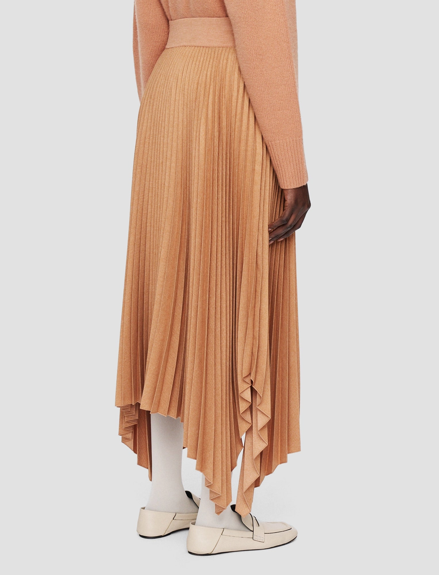 High Street Chic Pleated Flannel Ade Skirt