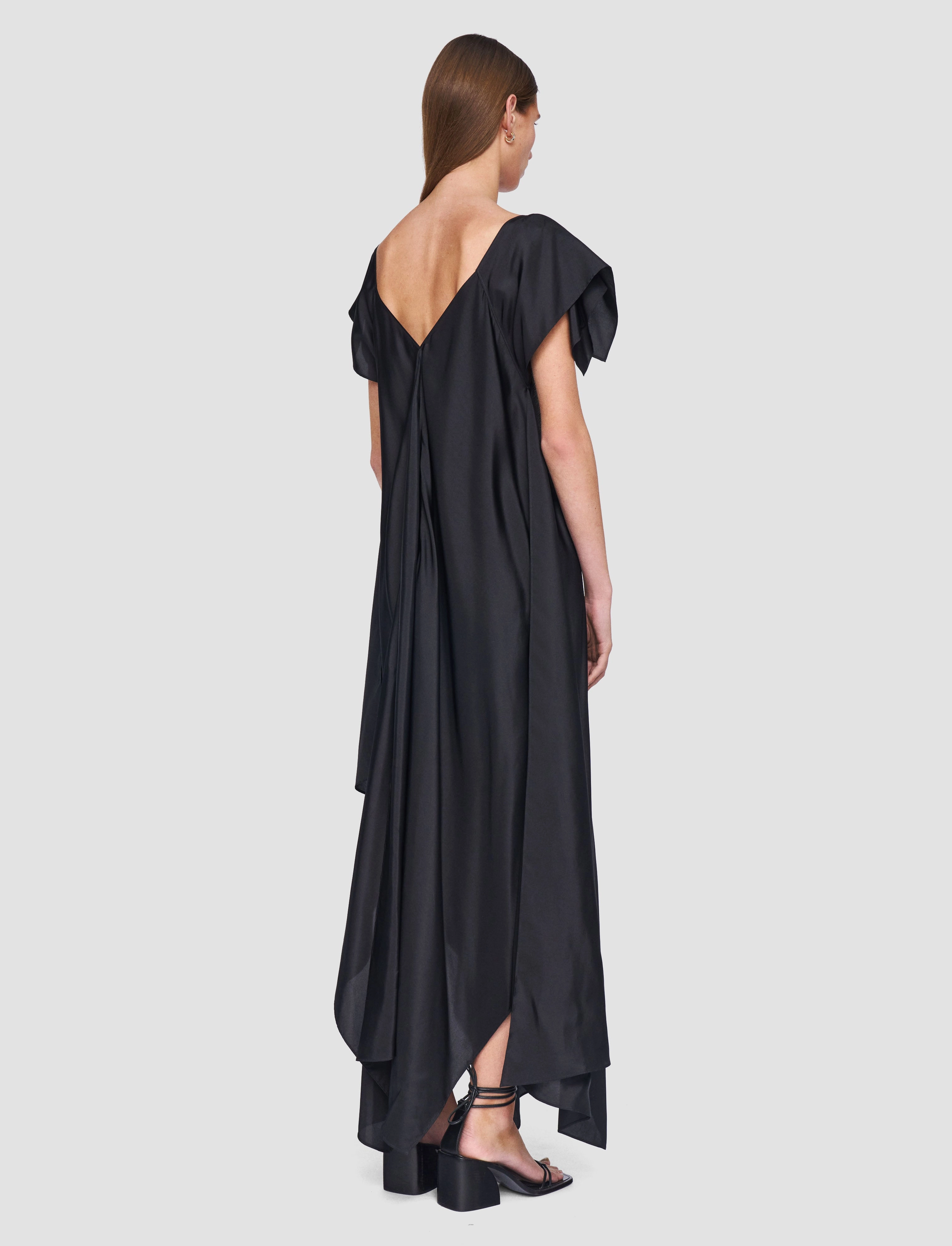 Autumn Mood Plumet Habotai Silk Dress
