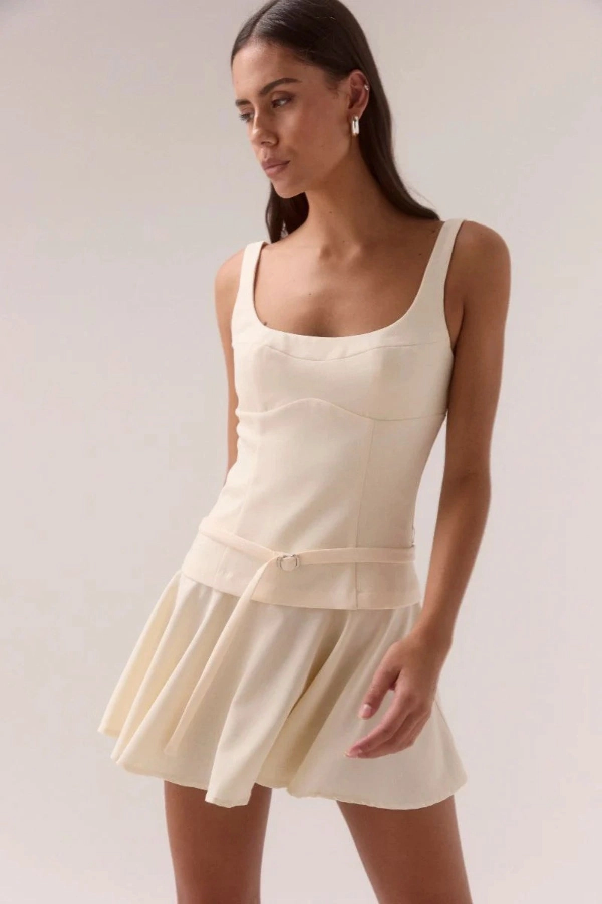 Demi Mini Dress Lemonade Chic and Elegant Outfit Core