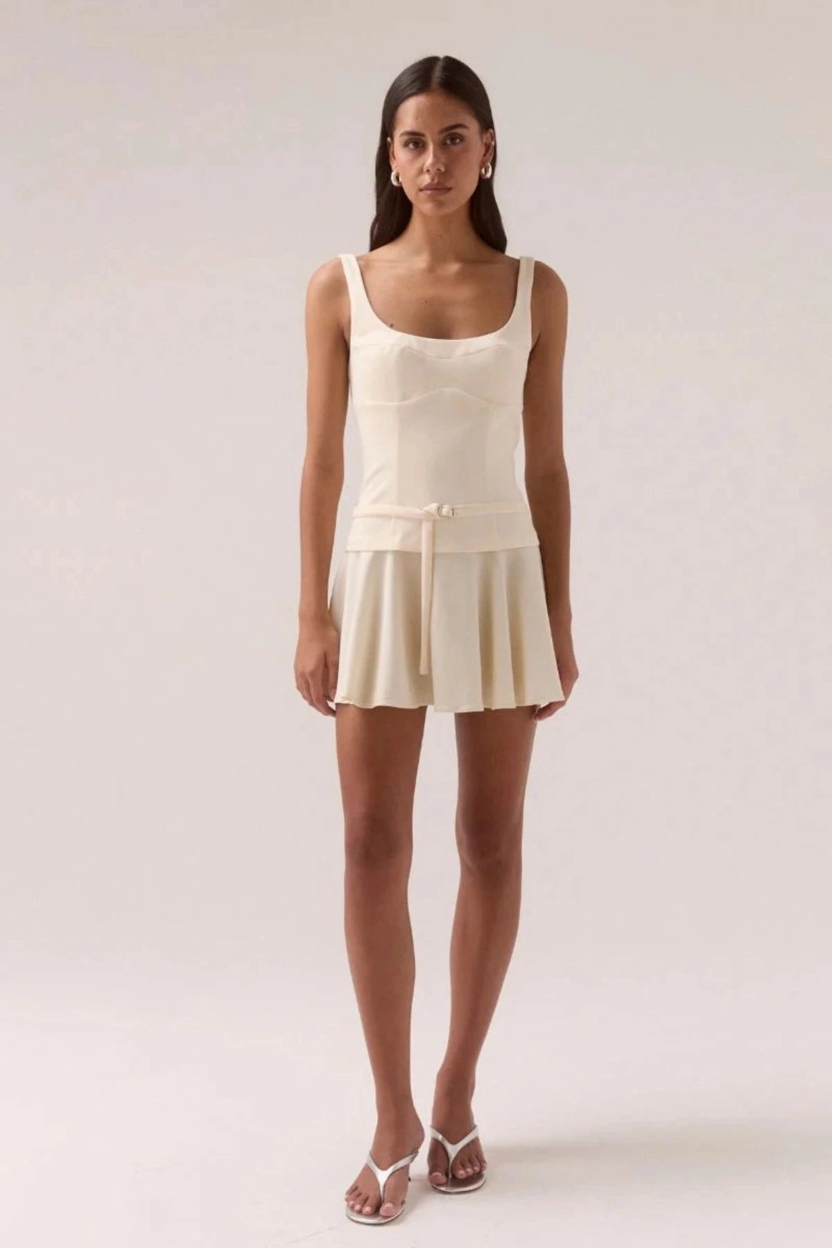 Demi Mini Dress Lemonade Tonal-Panel Gentle Aesthetic
