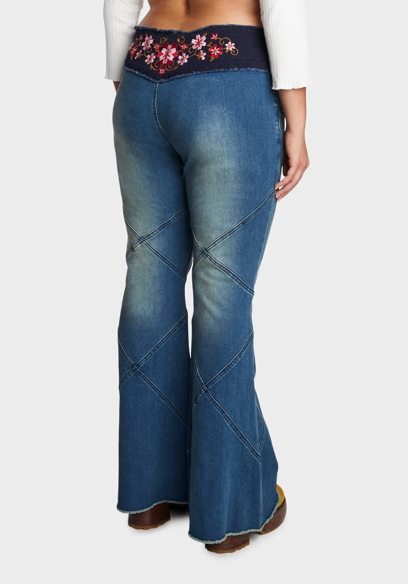 Plus Concrete Jungle Flared Jeans