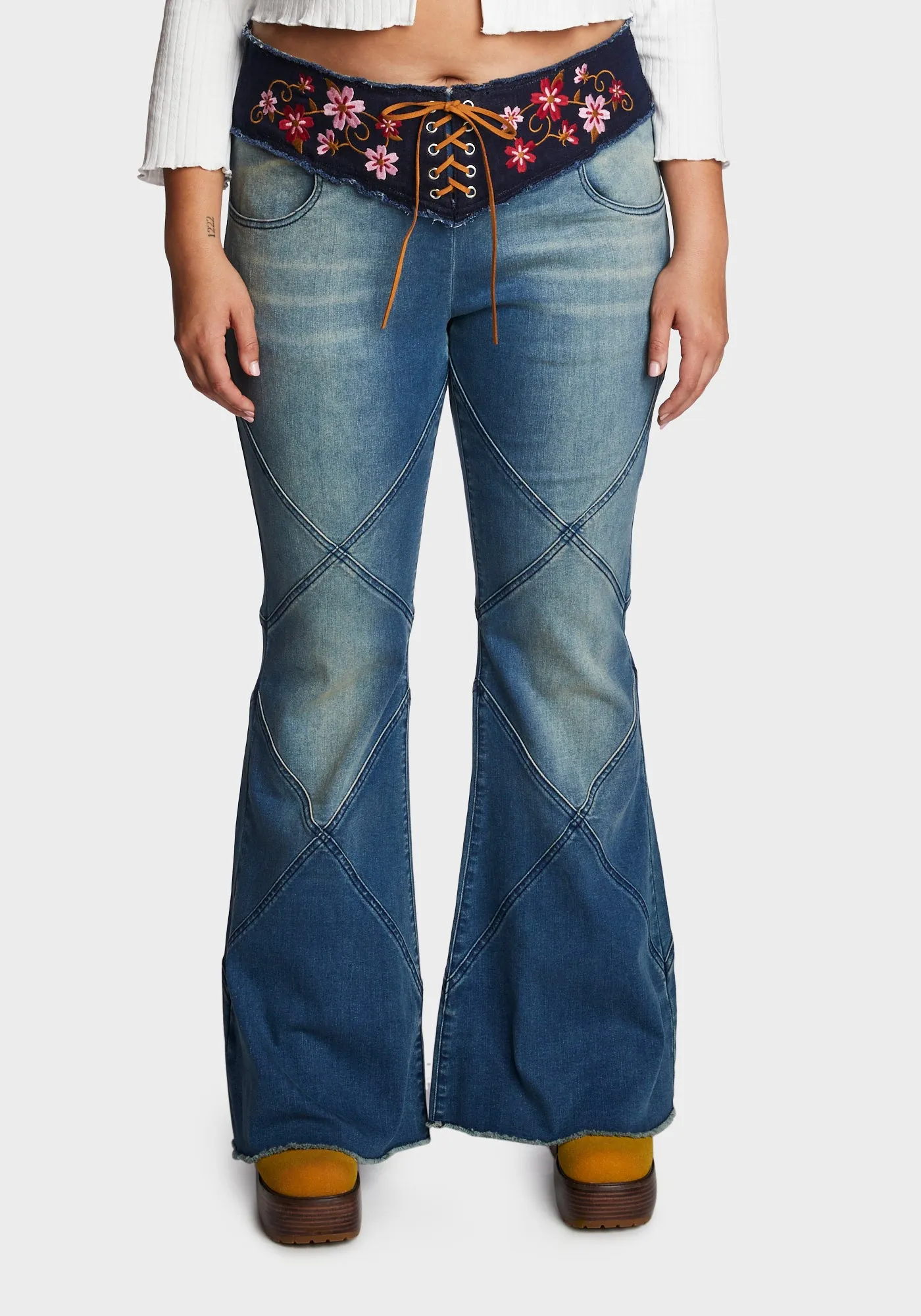 Plus Concrete Jungle Flared Jeans