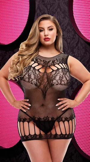 Plus Size Racerback Mini Dress