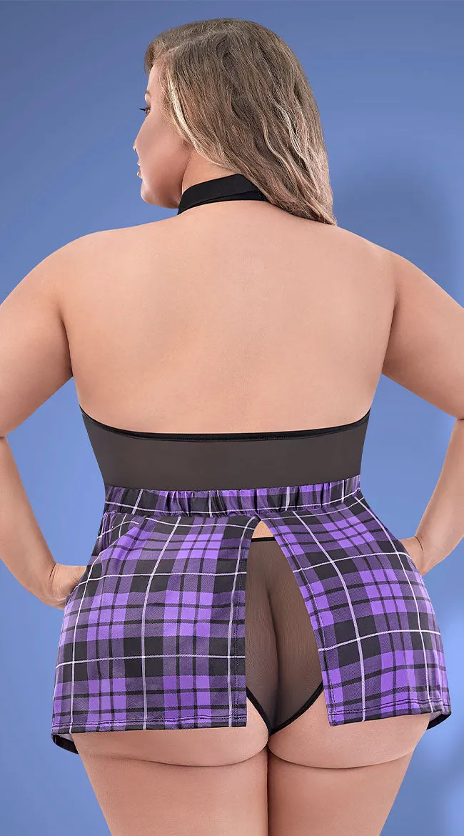 Plus Size School's Out Lingerie Costume