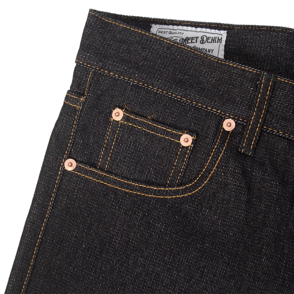 PMD & Co Gorilla 14oz Black Indigo Denim Selvedge Accent Slim Fit