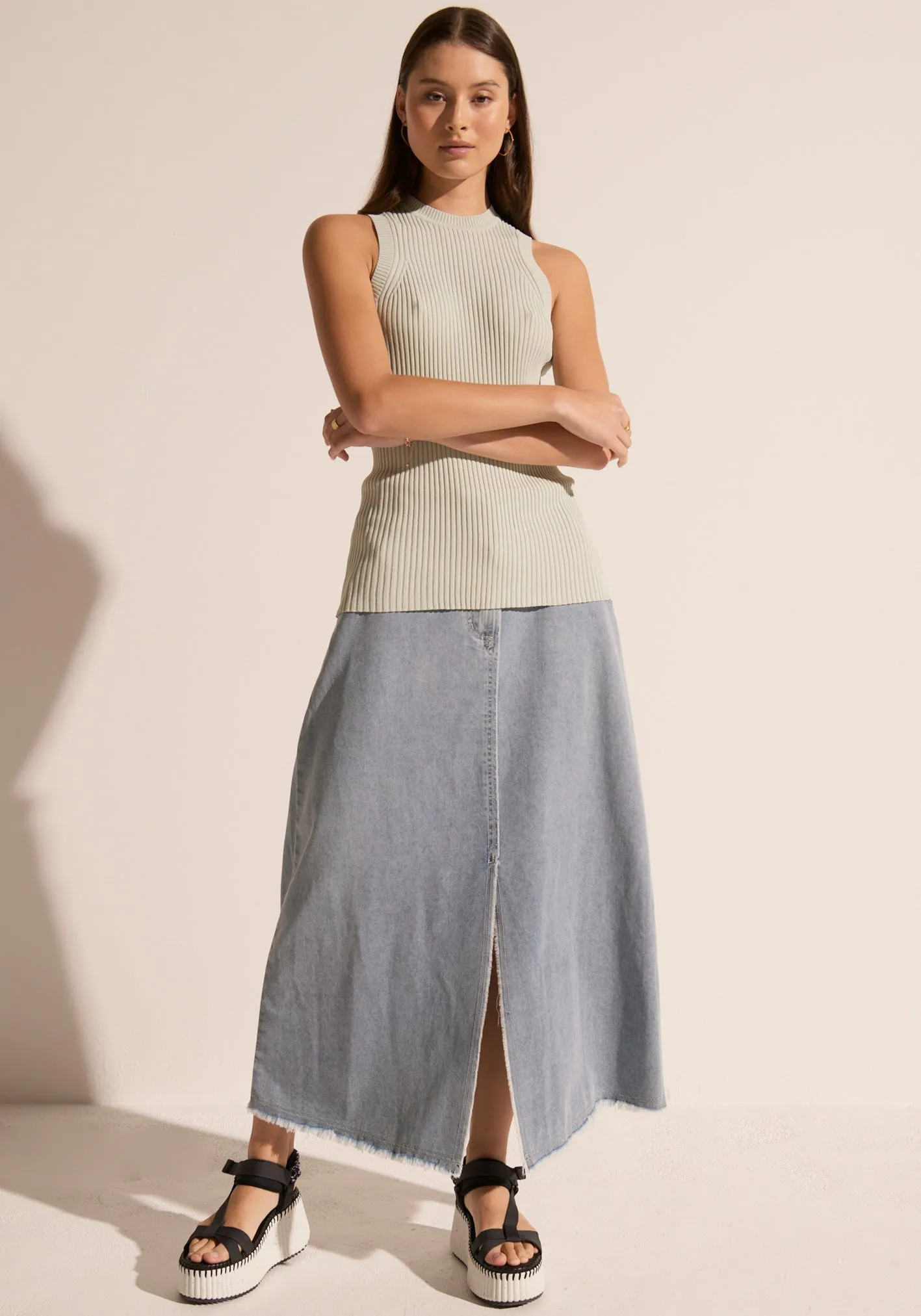 POL Clothing Sale | Rae Skirt | Blue
