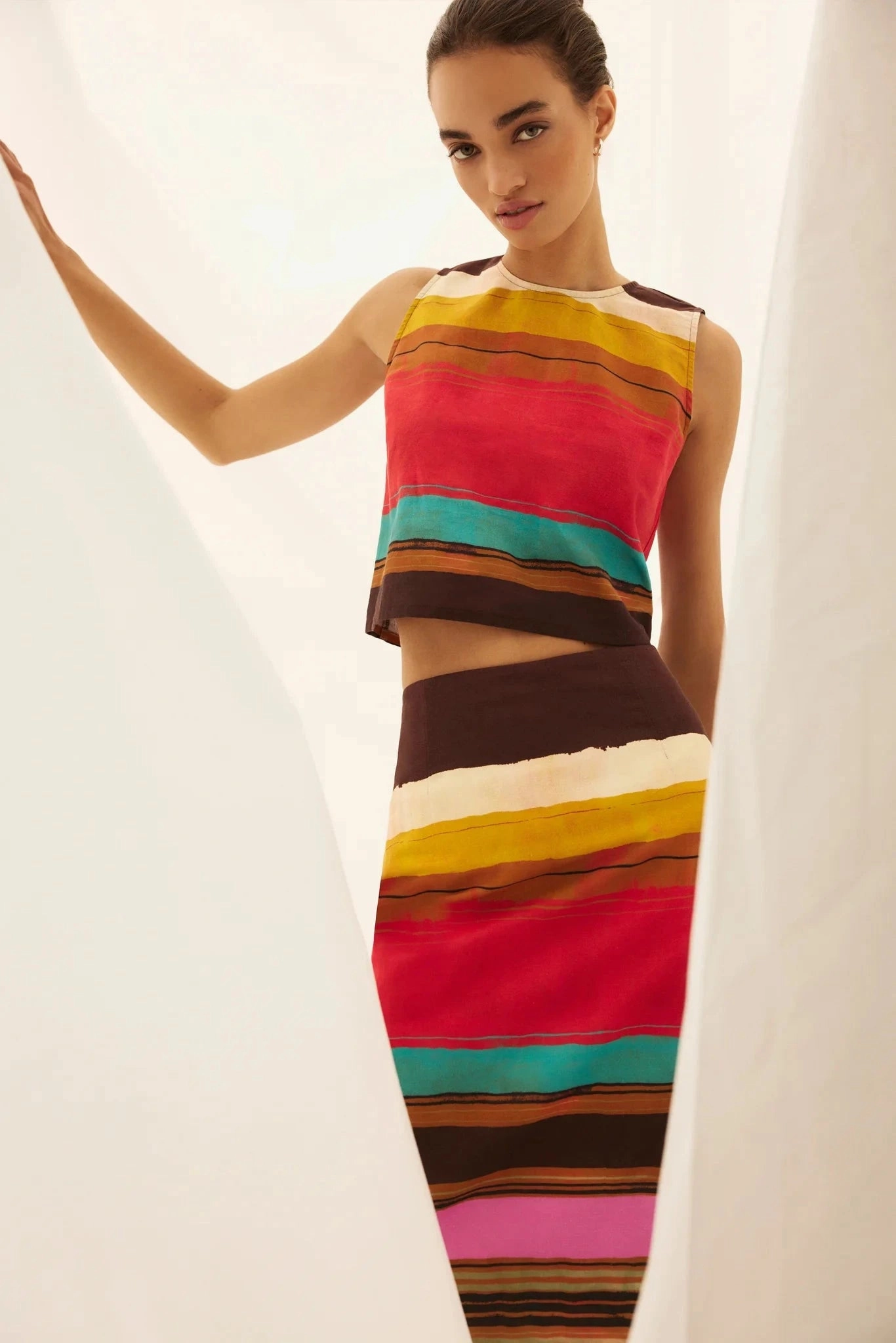 Detachable Tie Sutton Skirt Grotto
