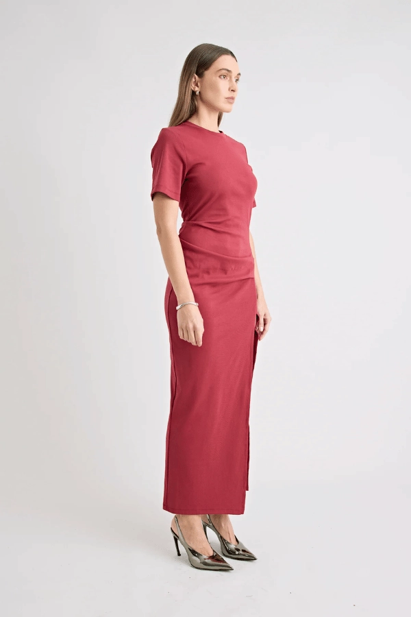 Portia Dress Cherry Bold Fashion