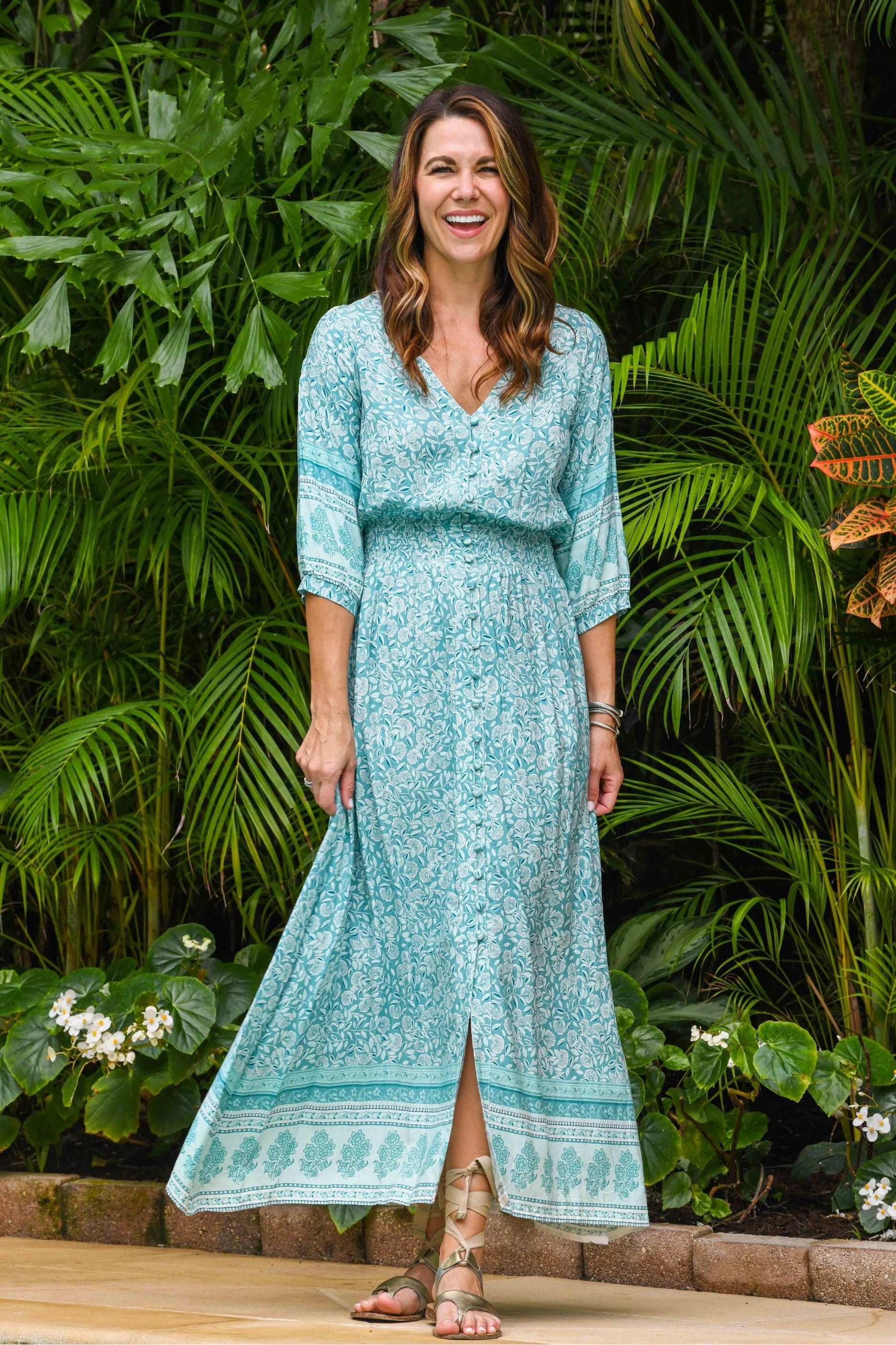Work Friendly Effortless Mood Kelsey Dress / Seafoam