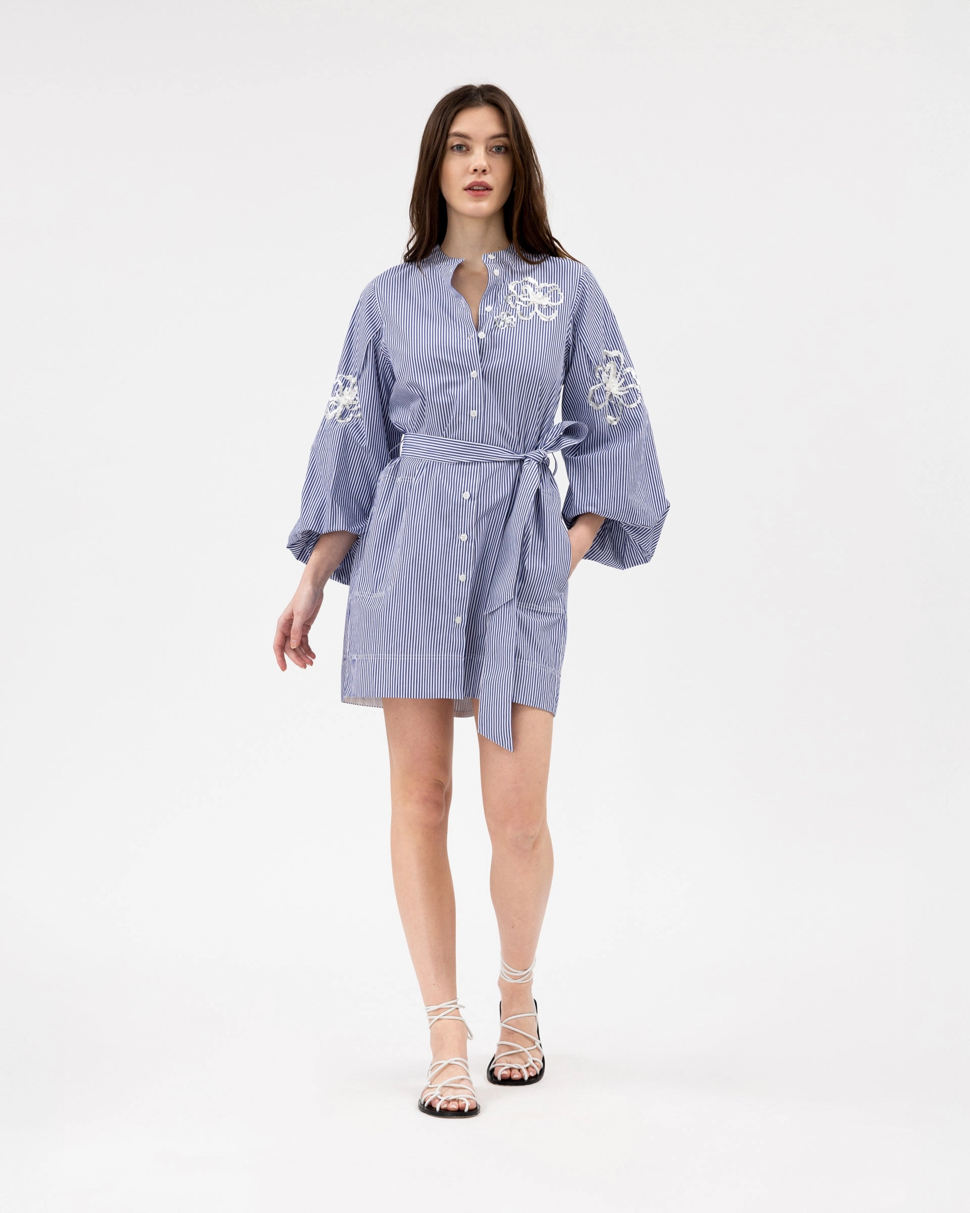 Long Sleeve Pure Motion Madelyn Stripe Dress