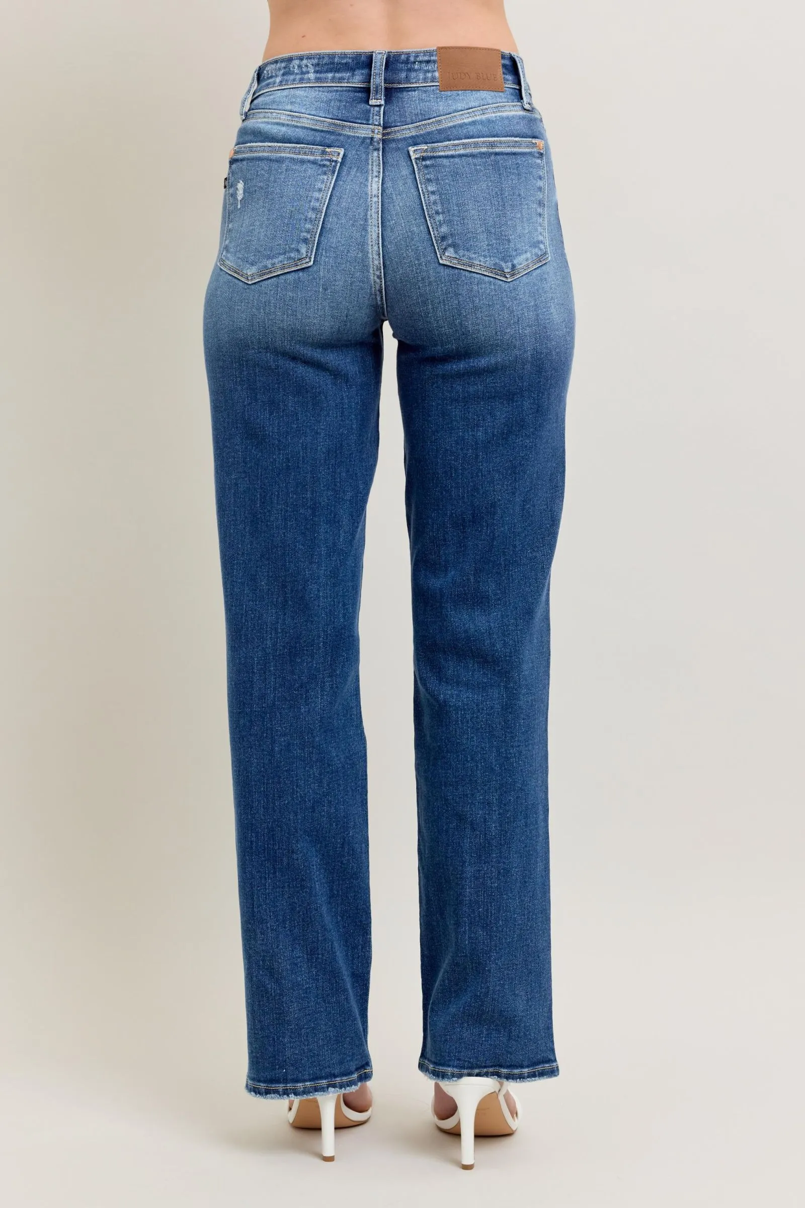 PRE-ORDER Judy Blue High Waist Dark Wash 90's Straight Leg