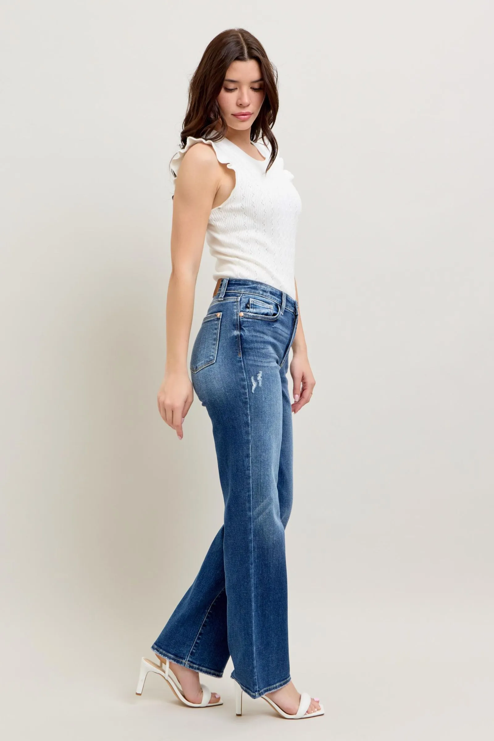 PRE-ORDER Judy Blue High Waist Dark Wash 90's Straight Leg
