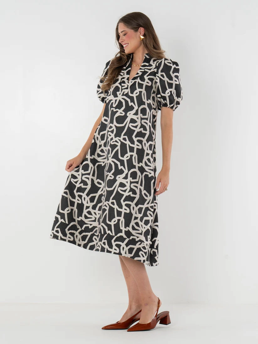 Emily Mccarthy Hampton Dress in Boot Pure Fabric Spring Garden