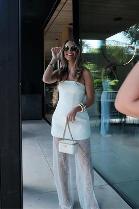 Flexible Mood Sporty Look Elena Mini Dress White
