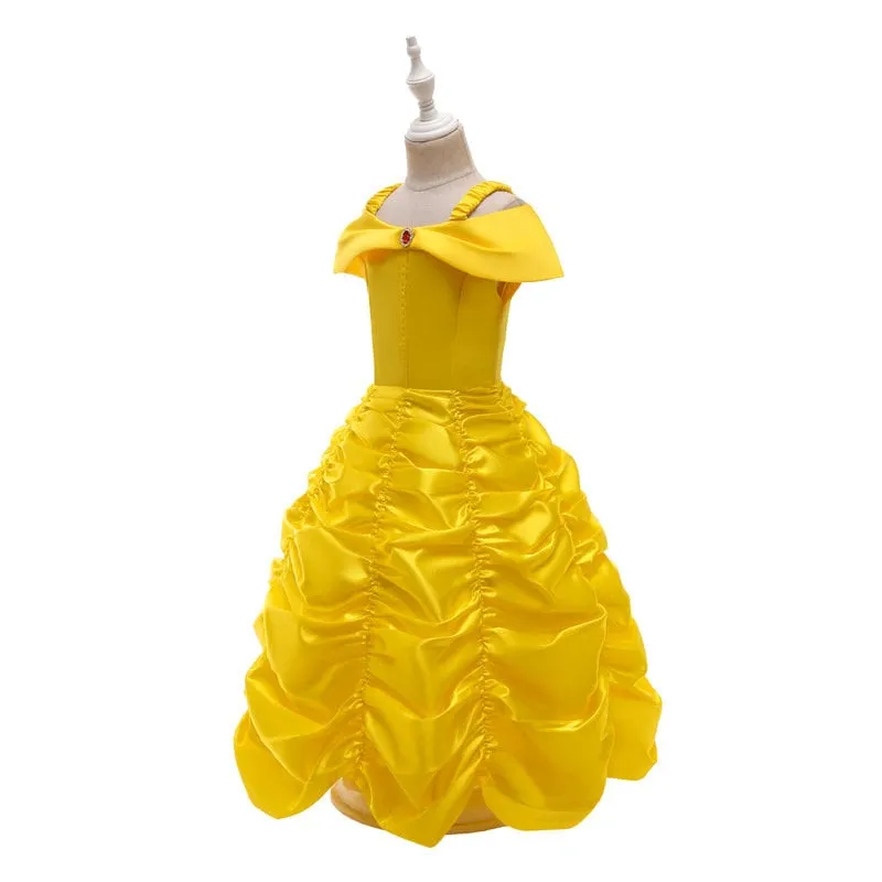 Princess Belle Inspired Girls Costume for Princess Belle