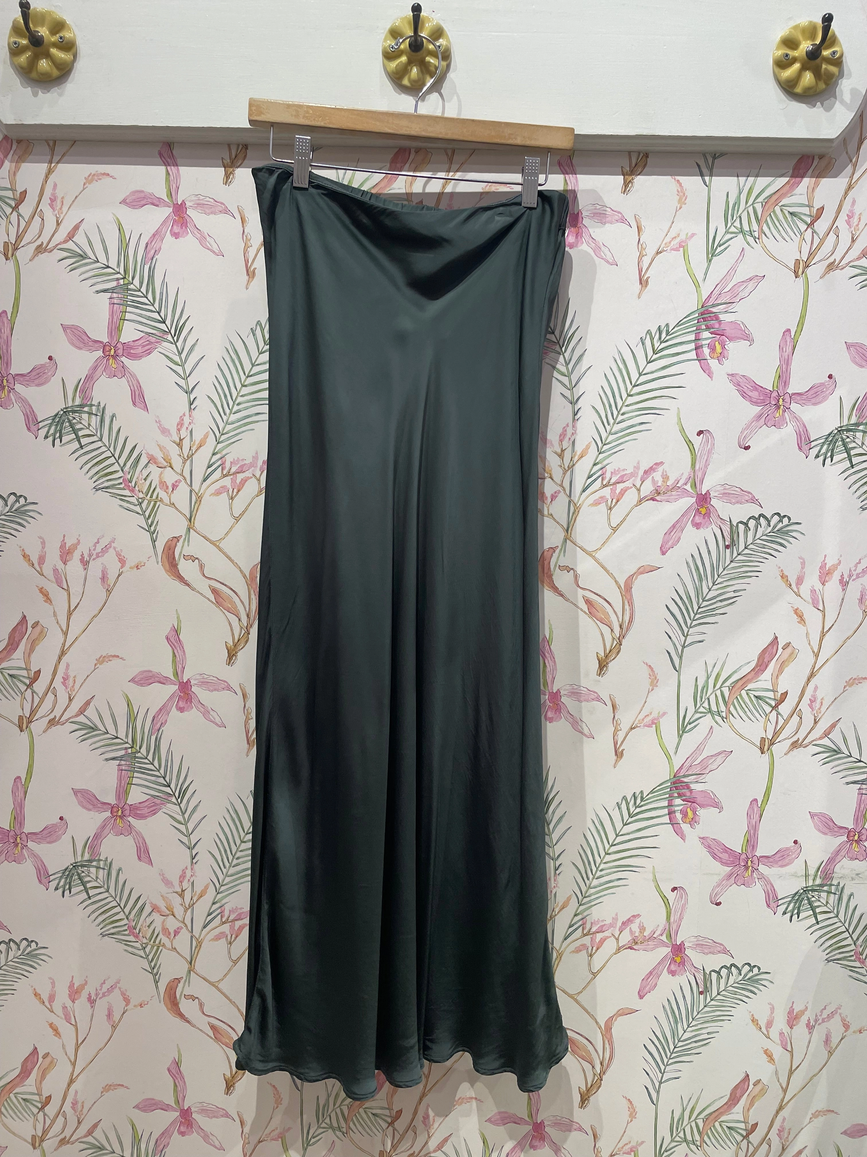 City Ready mix and match Cadence Satin Skirt in Marsh